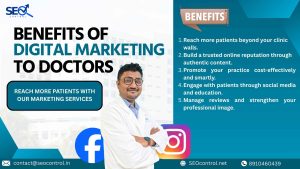 Digital marketing for doctors in Kolkata helping medical professionals attract more patients online through SEO, social media, and content marketing.